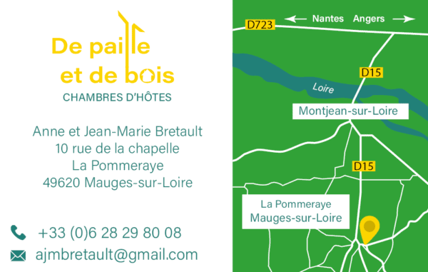 De paille et de bois, chambres d'hôtes et gîte écologique en Anjou Val de Loire