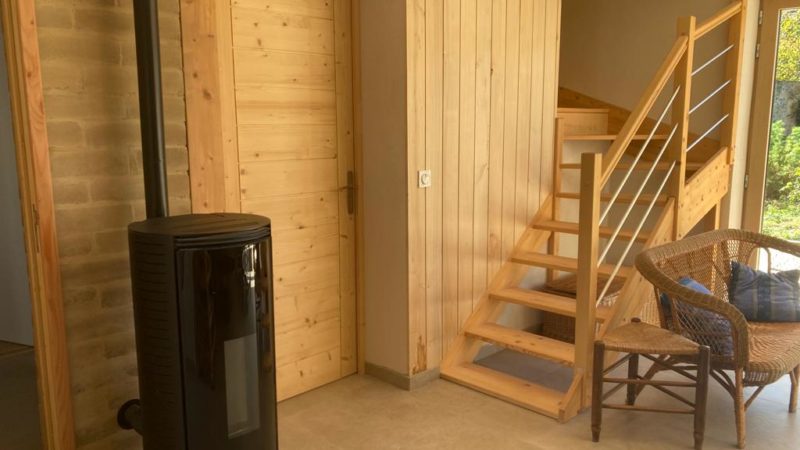 De paille et de bois, chambres d'hôte et gîte écologique en Anjou Val de Loire : le poële