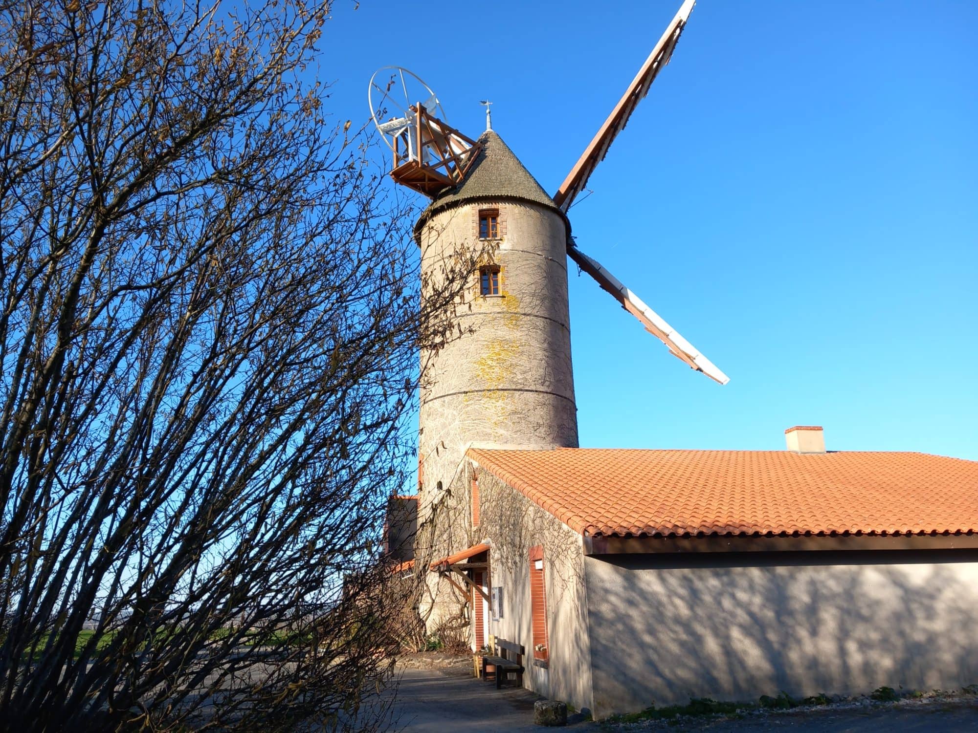 De paille et de bois, chambres d'hôtes et gîte écologique en Anjou Val de Loire : Moulin de l'Epinay, La chapelle Saint-Florent